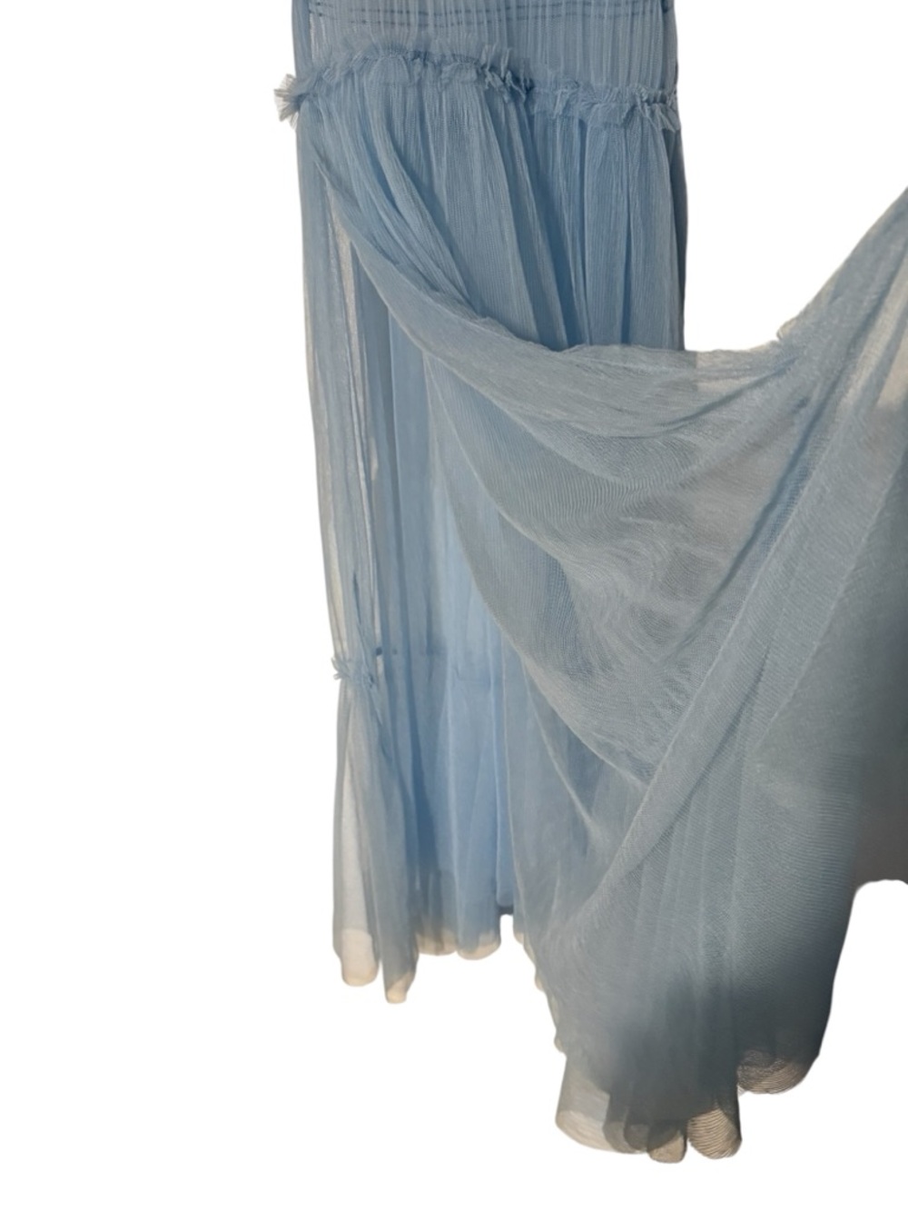 NWOT Free People Intimately Light Blue Smock About It Slip Maxi Dress - Picture 10 of 12